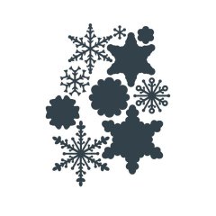The Paper Boutique Dies - Snowfall Embellishments ( Snowflake)