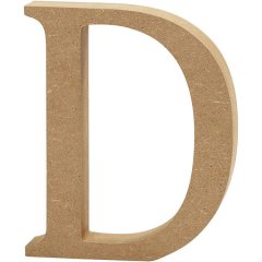 MDF Letter D   Height: 8 cm