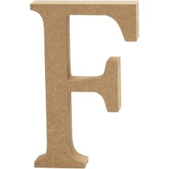 MDF Letter F   Height: 8 cm