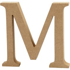 MDF Letter M   Height: 8 cm