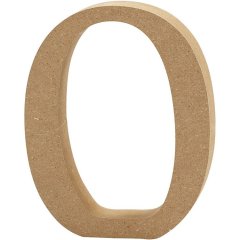 MDF Letter O   Height: 8 cm