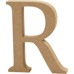 MDF Letter R   Height: 8 cm
