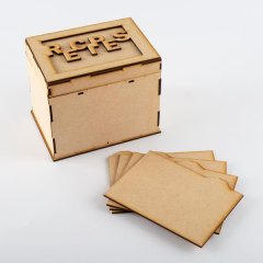 Daisy Jewels and Craft  MDF- Recipe Box