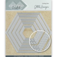 Card Deco Essentials Cutting Die - Stitched Hexagon (5pcs)