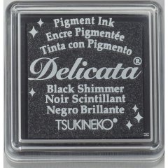 Delicata Small Ink Pad - Black Shimmer