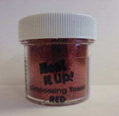 Heat It Up! Embossing Powder 1oz - Red Tinsel