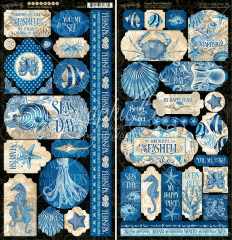 Graphic 45 Stickers - Ocean Blue