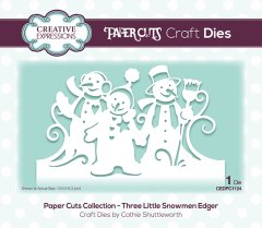 Creative Expressions Paper Cuts die - Three Little Snowmen