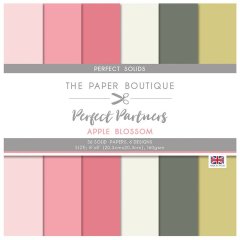 The Paper Boutique Perfect Partners 8" x 8" Paper Pad - Apple Blossom Solids