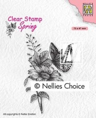 Nellie Snellen Clear Stamp Spring - Butterfly