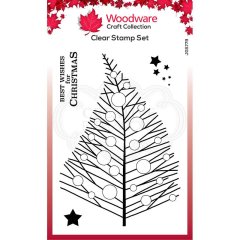 Woodware Clear Stamp - Bubble Twiggy Tree
