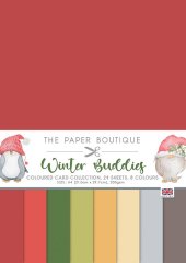 The Paper Boutique A4 Coloured Card - Winter Buddies
