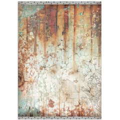 Stamperia Rice Paper A4 Lady Vagabond Lifestyle Rust Effect