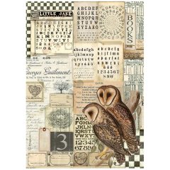 Stamperia Rice Paper A4 Alchemy Owls