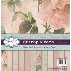 Creative Expressions Sam Poole 8" x 8" Paper Pad - Shabby Blooms