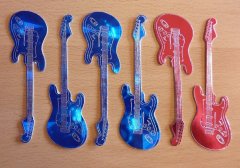 Guitars Die Cuts (BAN091) - Blue and Red