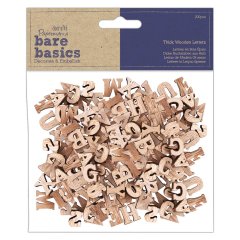 Bare Basics Wooden Shapes - Thick Wooden Letters