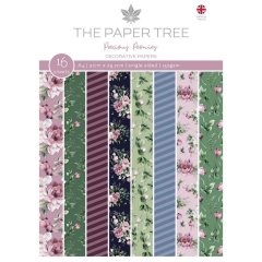The Paper Tree A4 Backing Papers- Precious Peonies