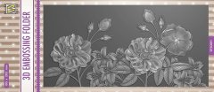 Nellie Snellen 3D Embossing Folder Slimline - Wild Roses