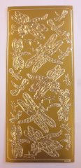 Woodware Outline stickers - Dragonfly
