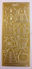 Woodware Outline stickers - Handbags (Gold)