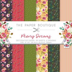The Paper Boutique 12" x 12" Paper Pad Peony Dreams