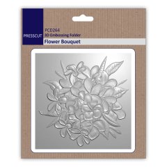 *NEW* Presscut 3D Embossing Folder -Flower Bouquet