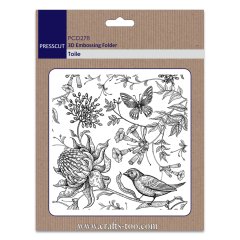 Presscut 3D Embossing Folder -Toile