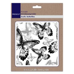 Presscut 3D Embossing Folder -Exotic Butterflies