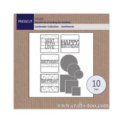 *NEW* Presscut Cardmaker Collection die - Sentiments
