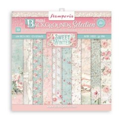 Stamperia Sweet Winter 12x12 Inch Paper Pack - Background Selection