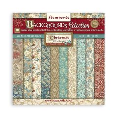 Stamperia Christmas Greetings 8x8 Inch Paper Pack - Backgrounds