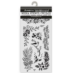 *NEW* Stamperia Thick Stencil 12 x 25cm - The Owl's House - Branches