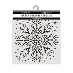 *NEW* Stamperia Thick Stencil 12 x 12cm - The Owl's House - Snowflake