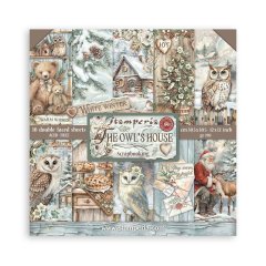 *NEW* Stamperia 12x12 Inch Scrapbooking Pad 10 sheets - The Owl's House