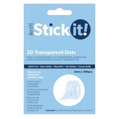 *NEW* Stick It! 3D Transparent Dots 3mm Extra Small