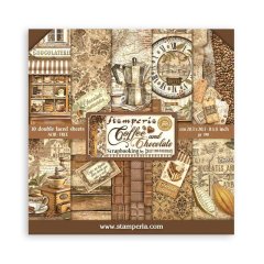 *NEW* Stamperia Coffee and Chocolate 8x8 inch Mini Scrapbooking Pad