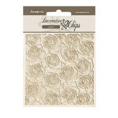 *NEW* Stamperia Decorative Chips - Romance Forever Pattern