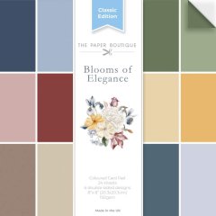 The Paper Boutique Colour Card Pack 8 x 8 in - Blooms of Elegance