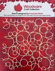 *NEW* Woodware 6 x 6" Bubble Mesh Stencil by Françoise Read