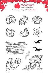*NEW* Woodware Clear Stamp -Seashells