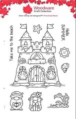 *NEW* Woodware Clear Stamp -Sandcastle