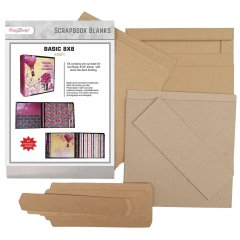 *NEW* CrafTreat Basic 8x8 DIY Scrapbook Blank - Kraft