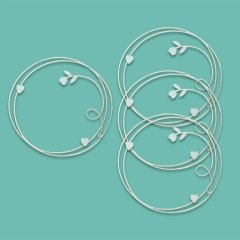 Polkadoodles Chipboard Shapes/Embellishments-Pretty Circle Frames