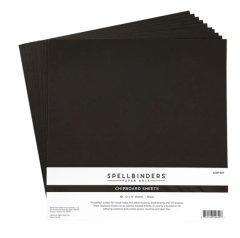 Spellbinders- Black Chipboard Sheets - 12 x 12"