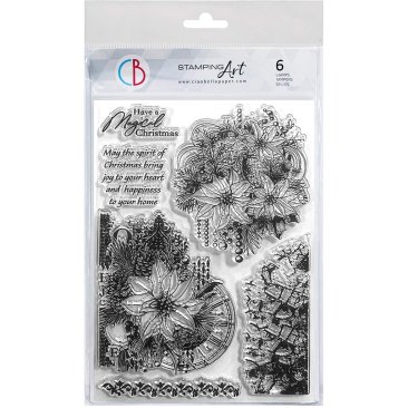 Ciao Bella Clear Stamp set - Elegance of Blue Boho Christmas