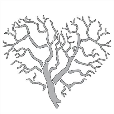 *NEW* Card-io MajeMask Stencil -Heart Tree