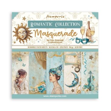Stamperia Masquerade 12x12 inch Scrapbooking Pad
