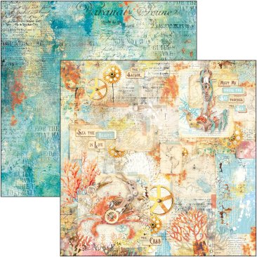 Ciao Bella Papers -8" X 8" Paper Pad Coral Reef
