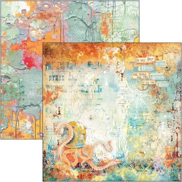 Ciao Bella Papers -8" X 8" Paper Pad Coral Reef